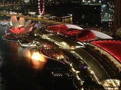 View of Laser/Light & Water show from Level 33.