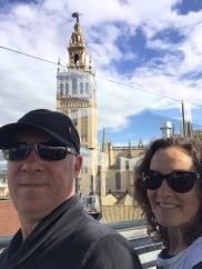 A final drink with view over Seville Cathedral.