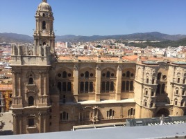 The Malaga Cathedral: next door to Hotel.