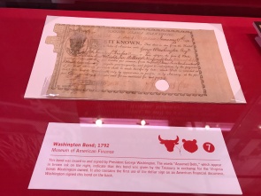 George Washington's first bond.
